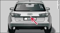 Boot lid: Location of reversing camera